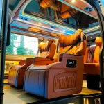 แอร์เย็นทั่วถึงและทีวีภายในรถตู้ VIP รุ่น All New Toyota Commuter